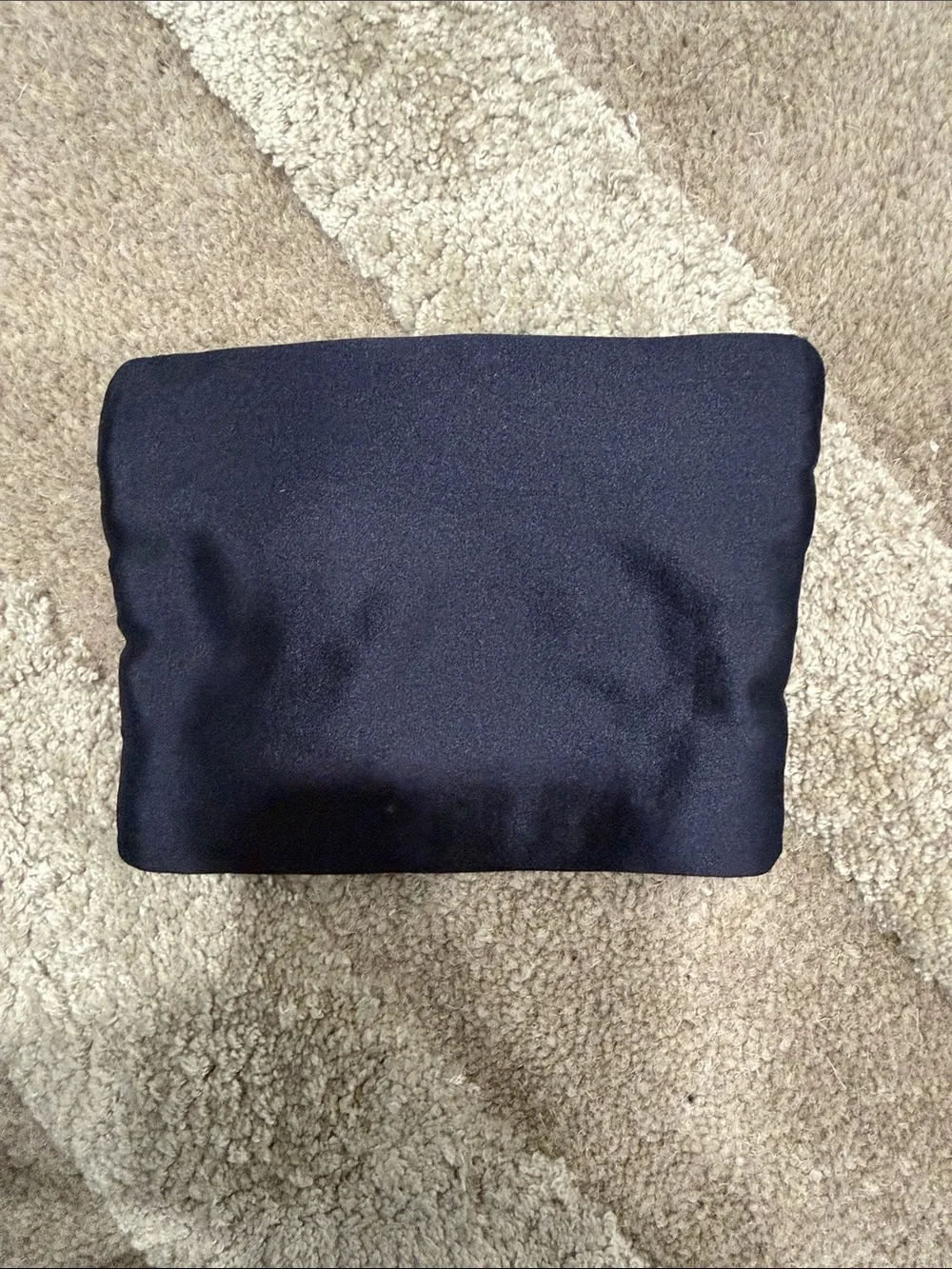 Silk Prada Dark Navy Silk Pouch, Jewelry Case, Coin Holder or CC holder - Picture 4 of 4